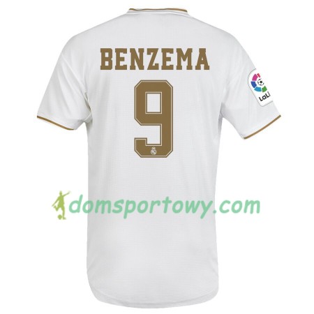 Koszulka Real Madryt Karim Benzema 9 Domowe Koszulki Piłkarskie 2019-2020 Krótki Rękaw